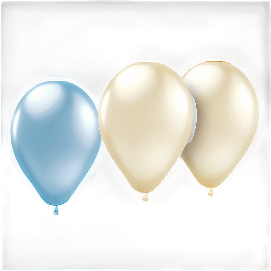 White Pearl Balloons Png Btf33 PNG image