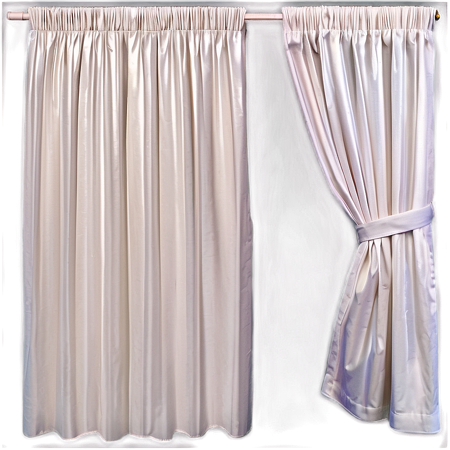 White Pencil Pleat Curtains Png Qyp20 PNG image