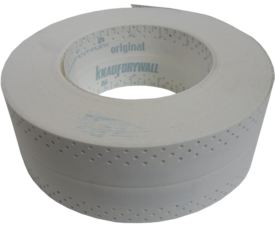 White Perforated Drywall Joint Tape PNG image