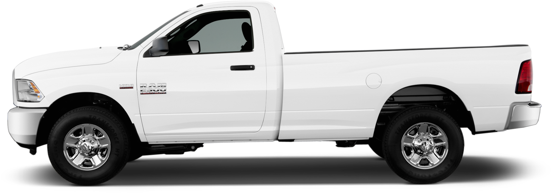 White Pickup Truck Side View PNG image