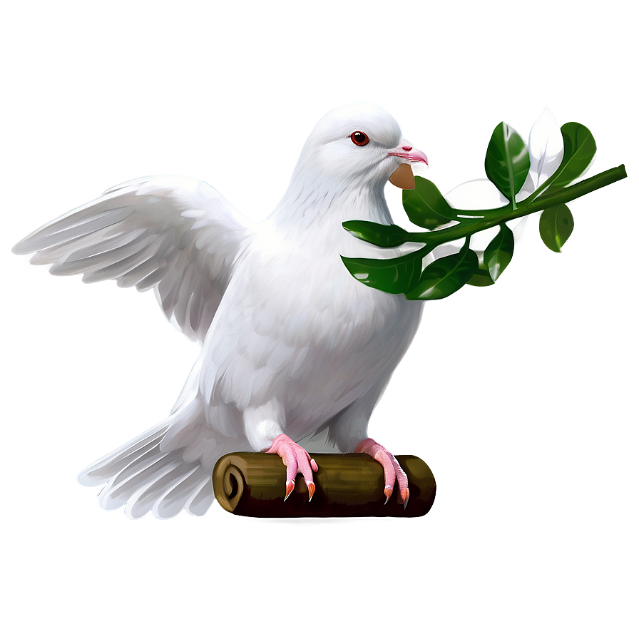 White Pigeon Peace Symbol Png 05242024 PNG image