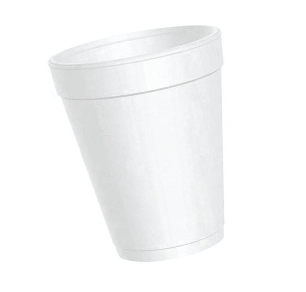 White Plastic Cup PNG image