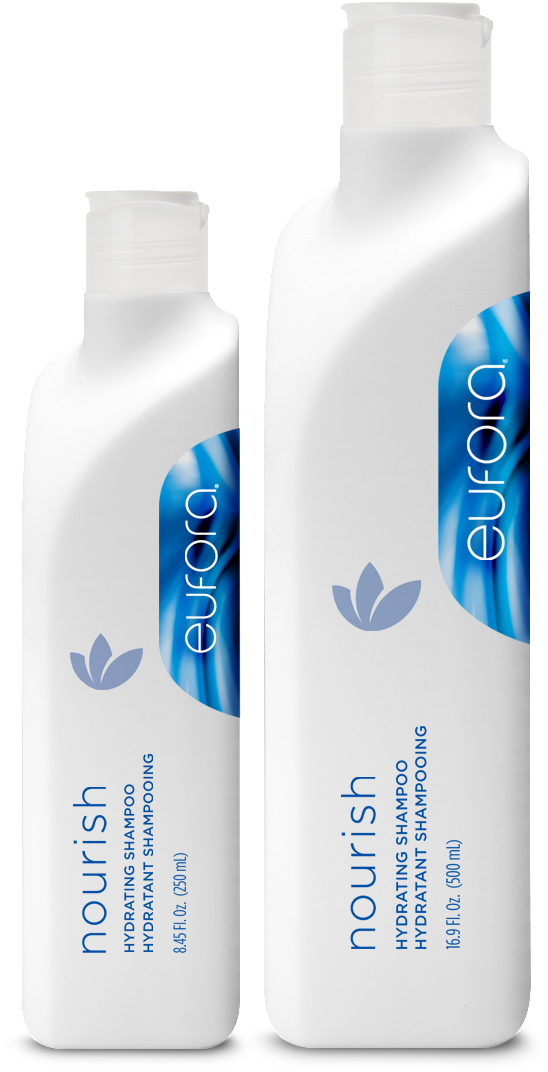 White Plastic Shampoo Bottles PNG image