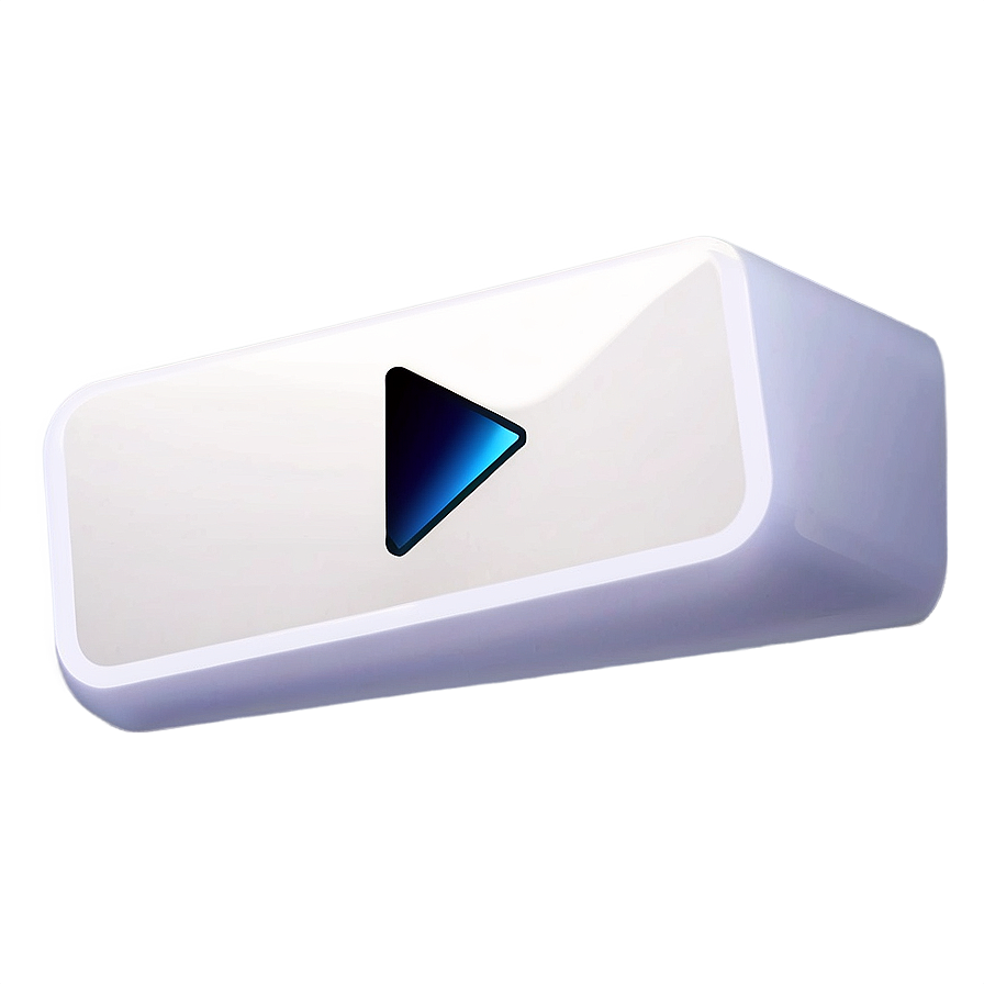 White Play Button Clipart Png 06212024 PNG image