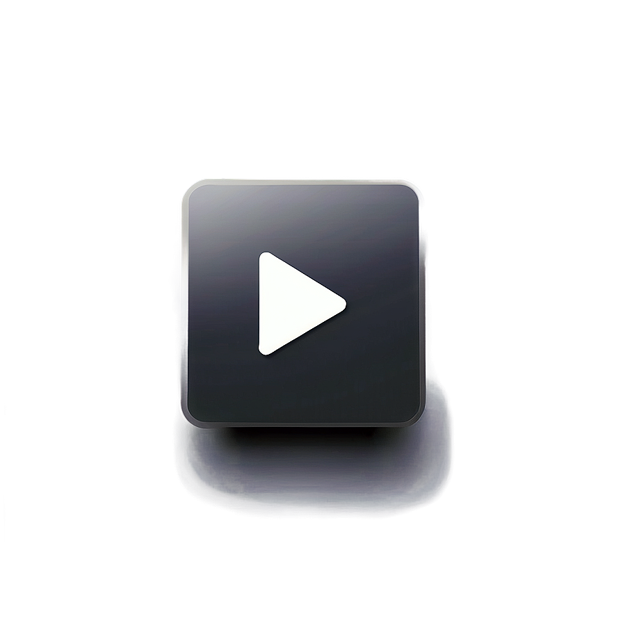 White Play Button Design Png 06212024 PNG image