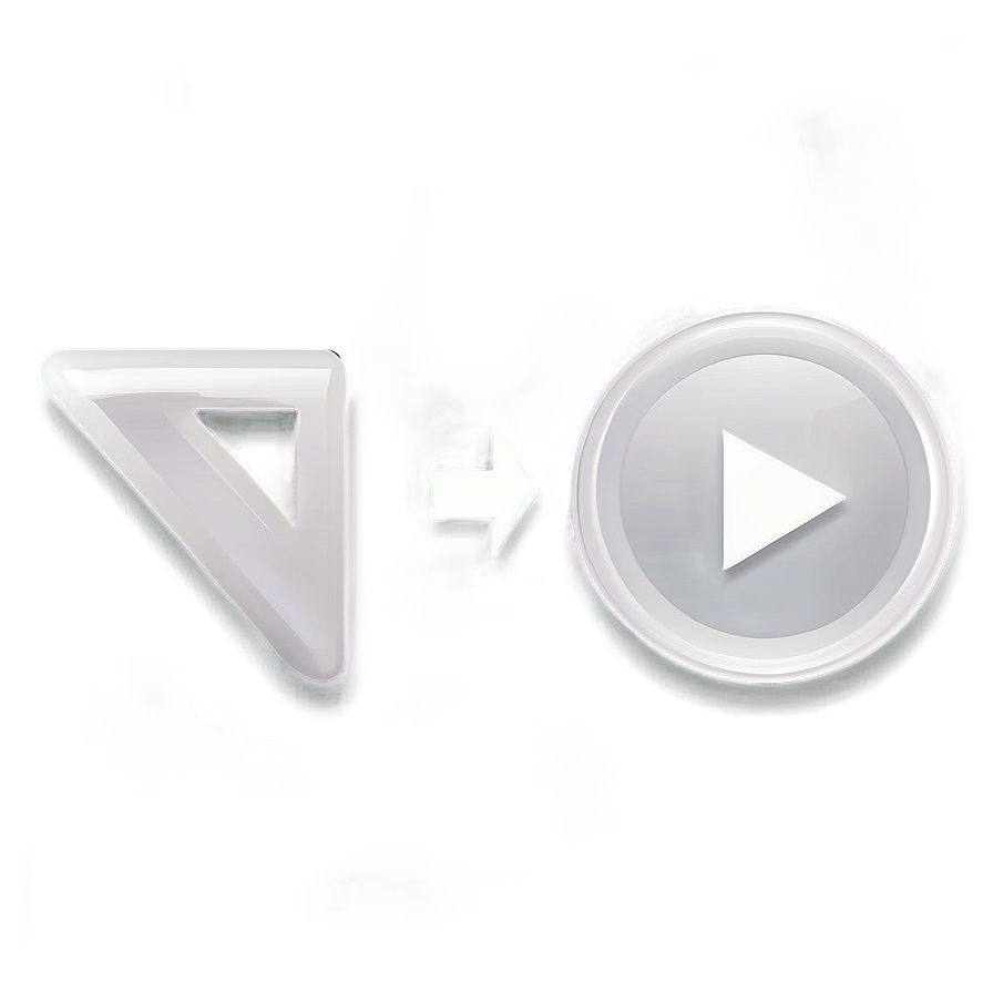 White Play Button Icon Transparent Png 85 PNG image