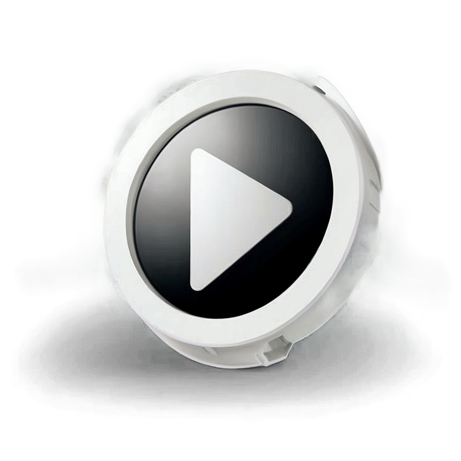 White Play Button Logo Png 06212024 PNG image