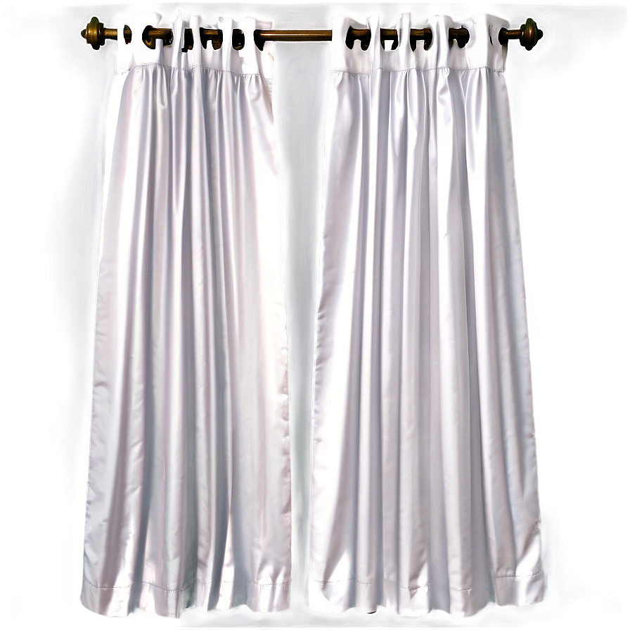 White Pleated Curtains Png Naf PNG image