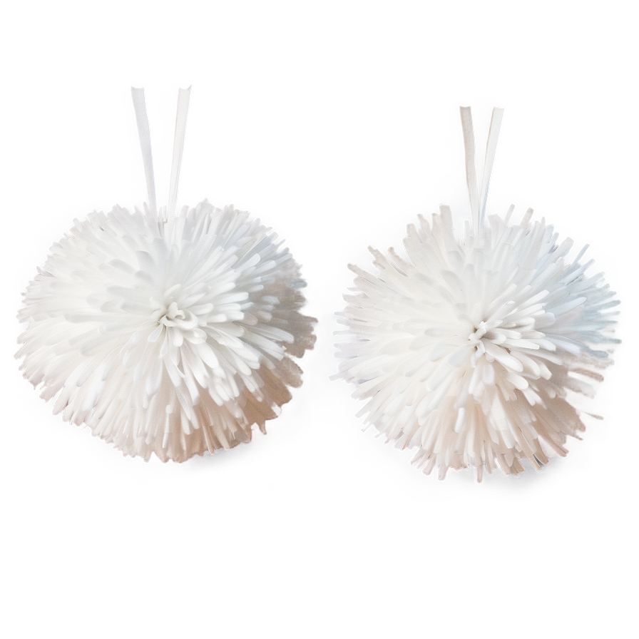 White Pom Poms Png Gsj PNG image