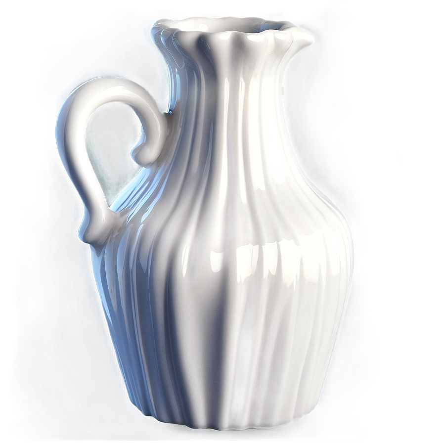 White Porcelain Jug Png 06262024 PNG image