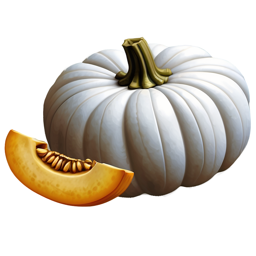 White Pumpkin Illustration Png Mwh43 PNG image