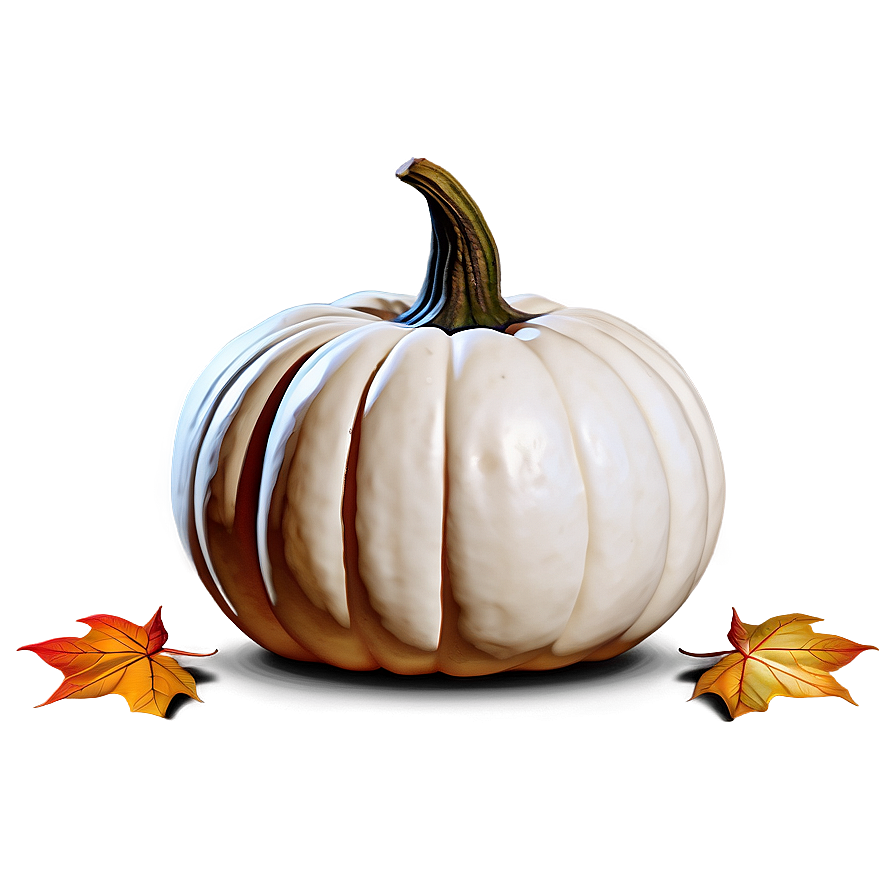 White Pumpkin Scene Png 06212024 PNG image