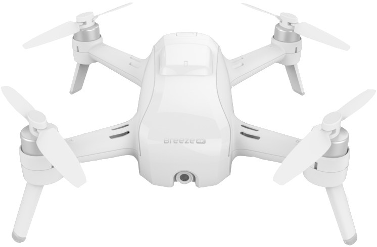 White Quadcopter Drone Isolated PNG image