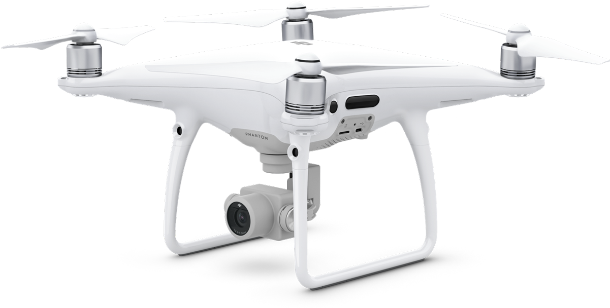 White Quadcopter Dronewith Camera PNG image