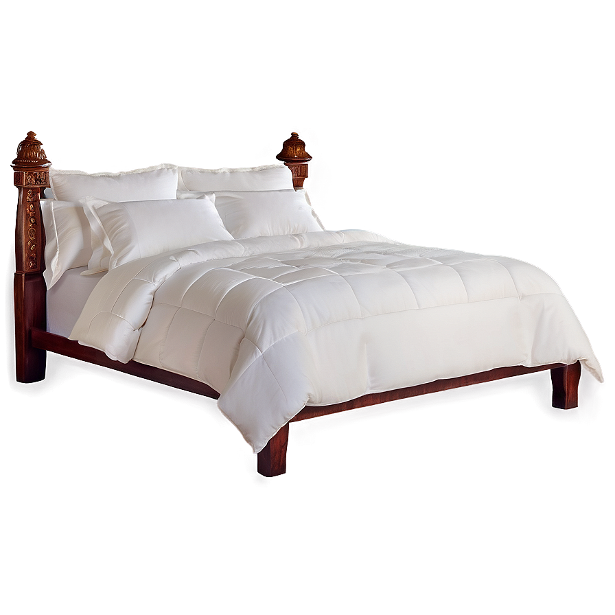 White Queen Size Bed Png 74 PNG image