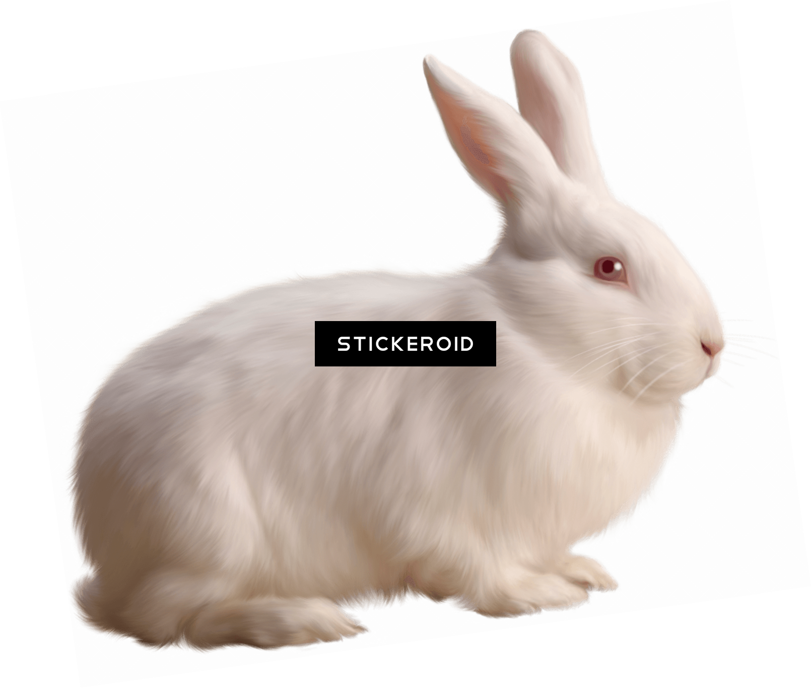 White Rabbit Illustration PNG image