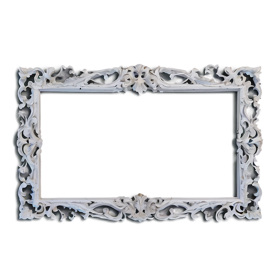 White Rectangle Frame Png Jru PNG image