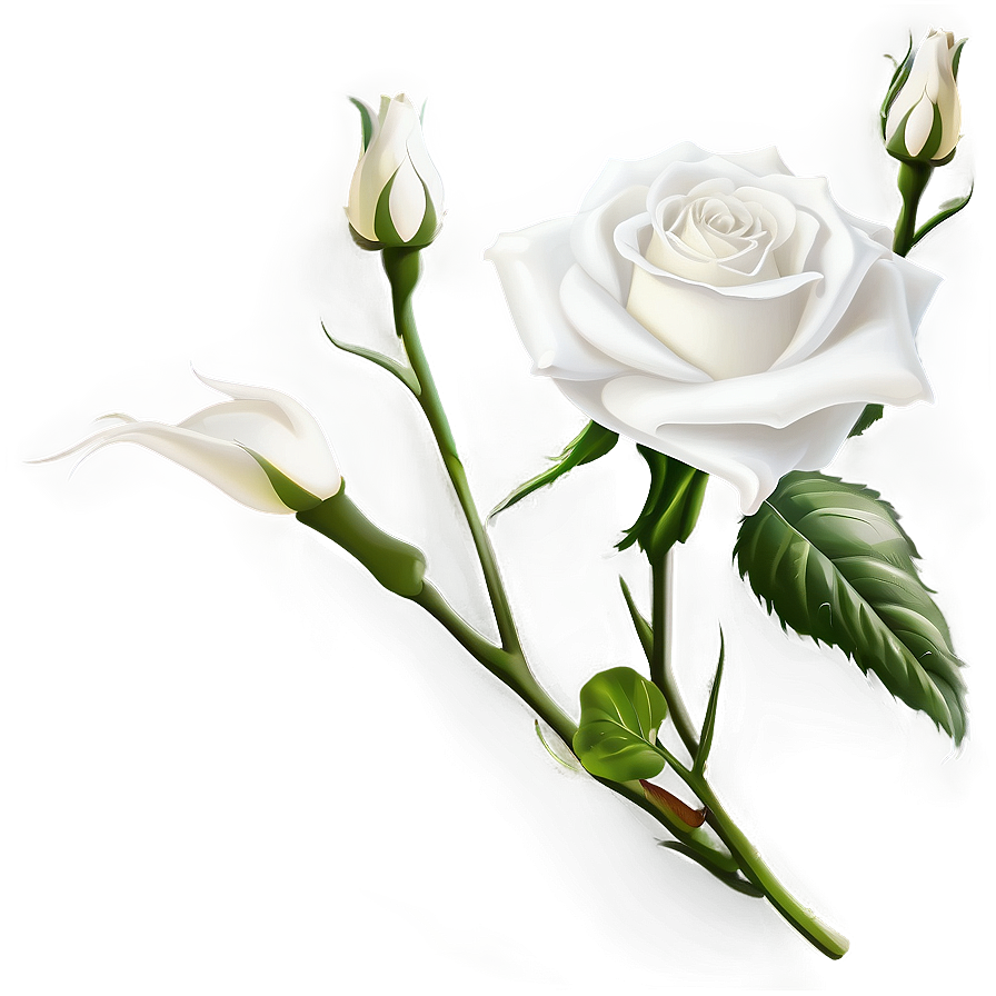 White Rose Flower Png 80 PNG image