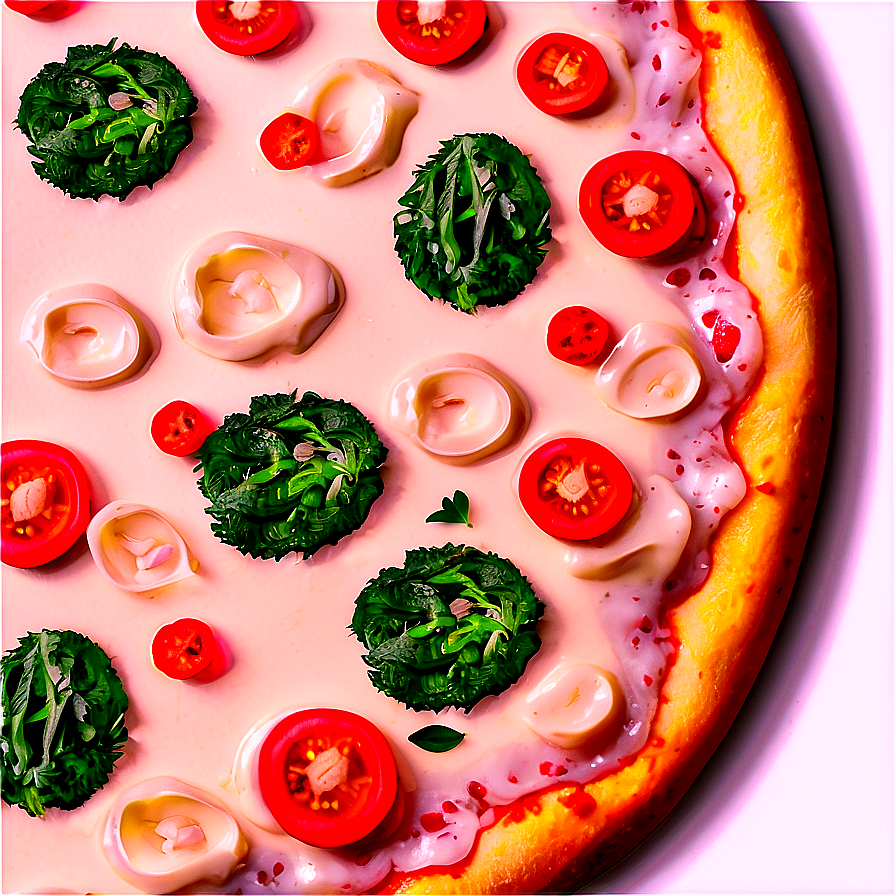White Sauce Pizza Png 8 PNG image
