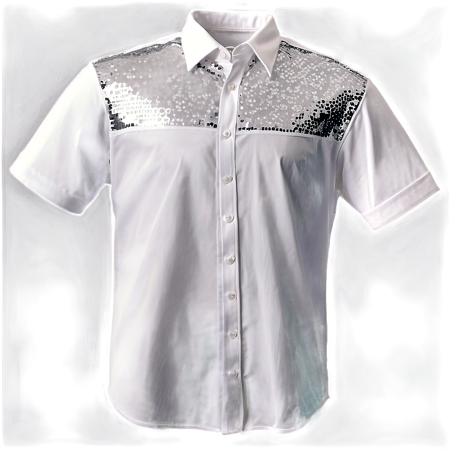 White Sequin Shirt Png Usb29 PNG image