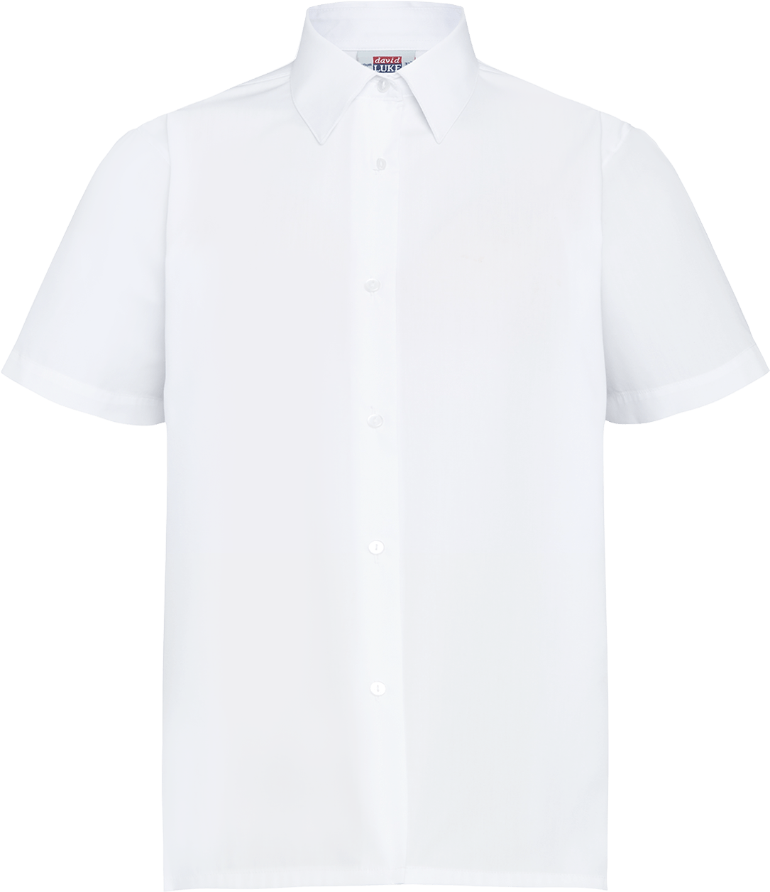 White Short Sleeve Dress Shirt PNG image