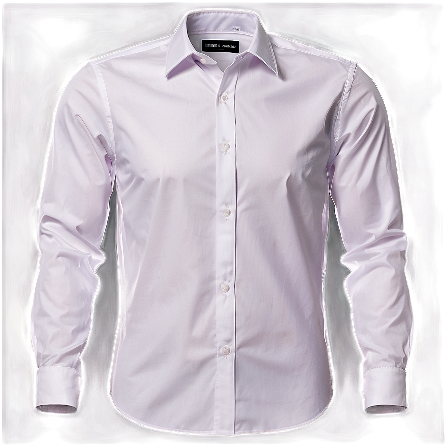 White Slim Fit Shirt Png Lqf58 PNG image