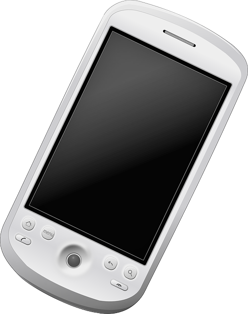 White Smartphone Classic Design PNG image