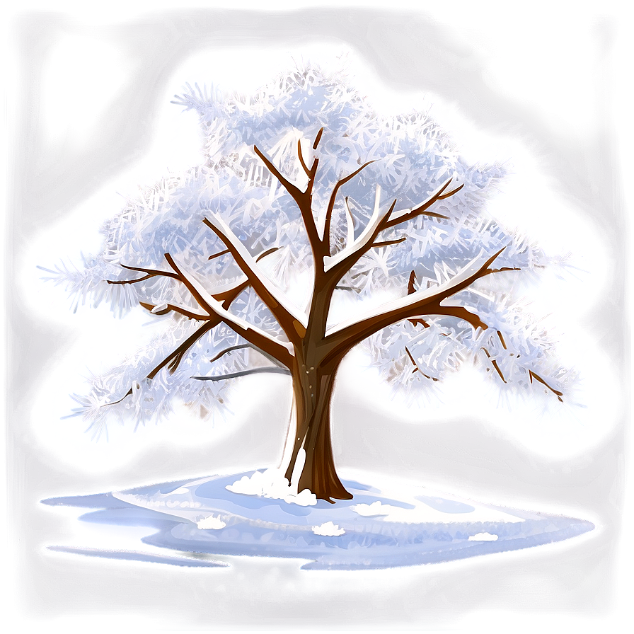 White Snow Tree Png Nvl37 PNG image