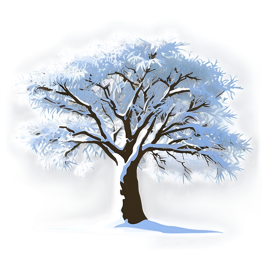 White Snow Tree Png Xhe97 PNG image