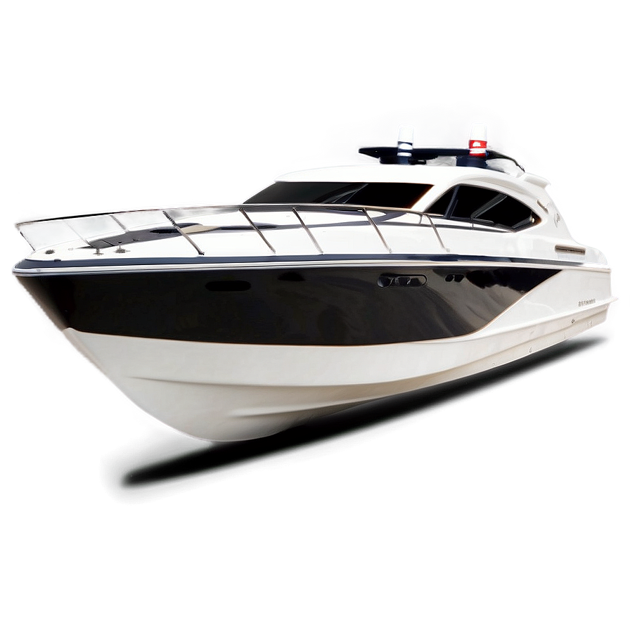 White Speed Boat Png Qvd97 PNG image