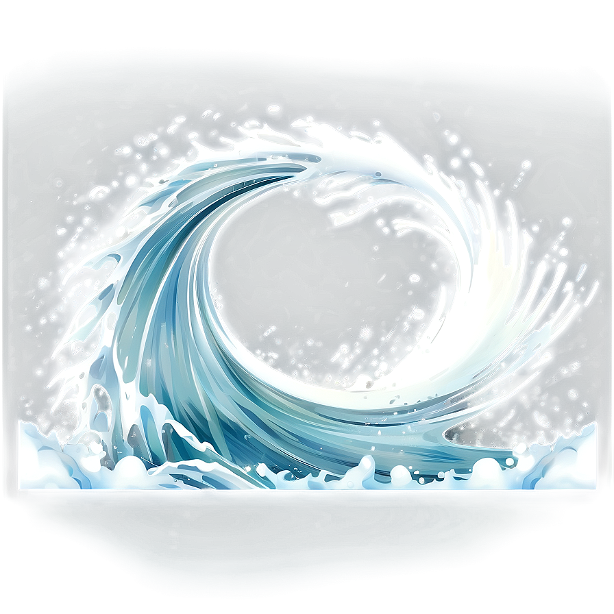 White Splash Wave Png 06122024 PNG image