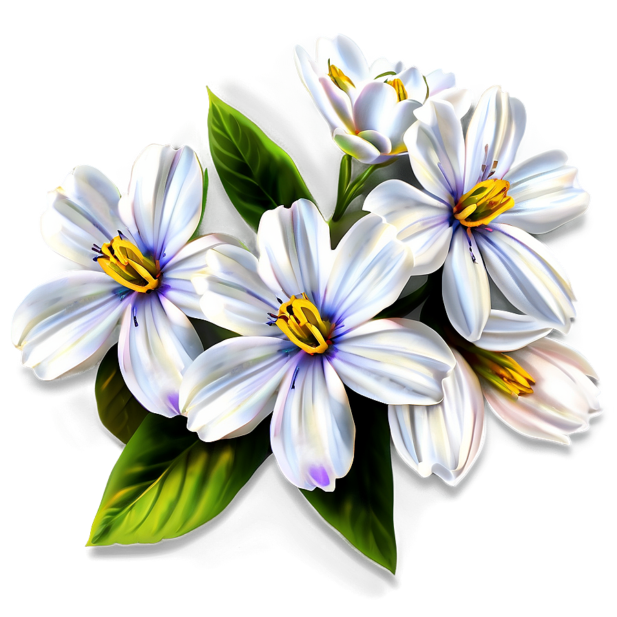 White Spring Flower Png 05242024 PNG image