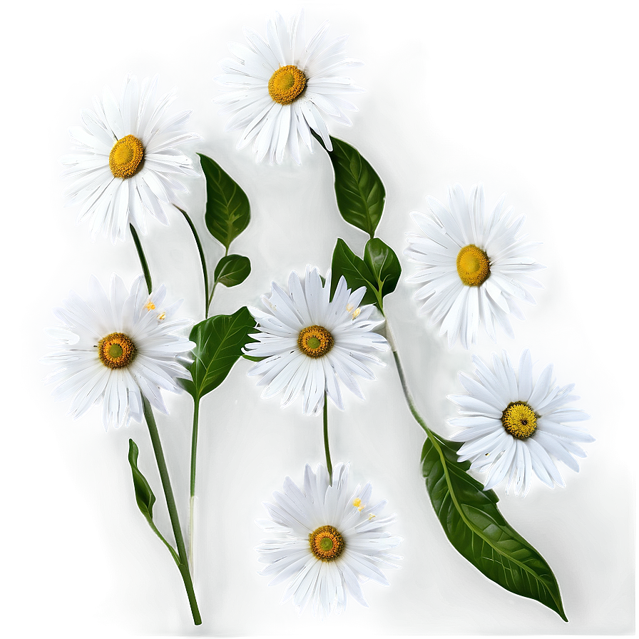 White Summer Flowers Png 98 PNG image