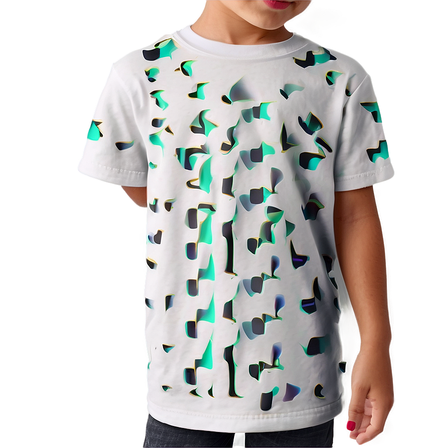 White T-shirt For Kids Png Ynn31 PNG image