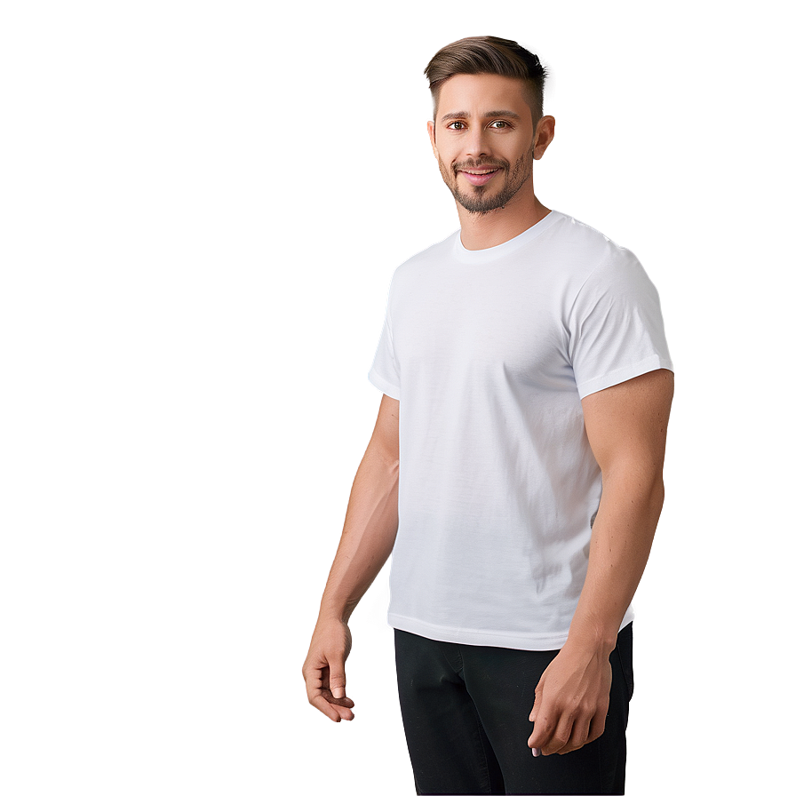 White T-shirt For Layering Png 94 PNG image