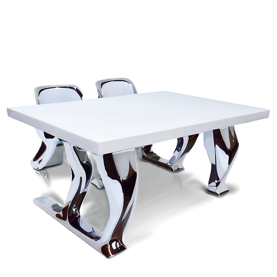 White Table For Six Png Mlk PNG image