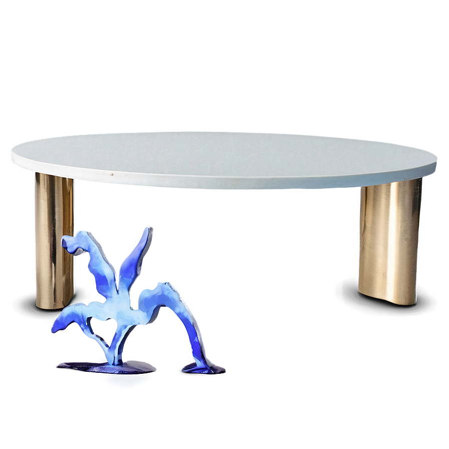 White Table Front View Png 06122024 PNG image