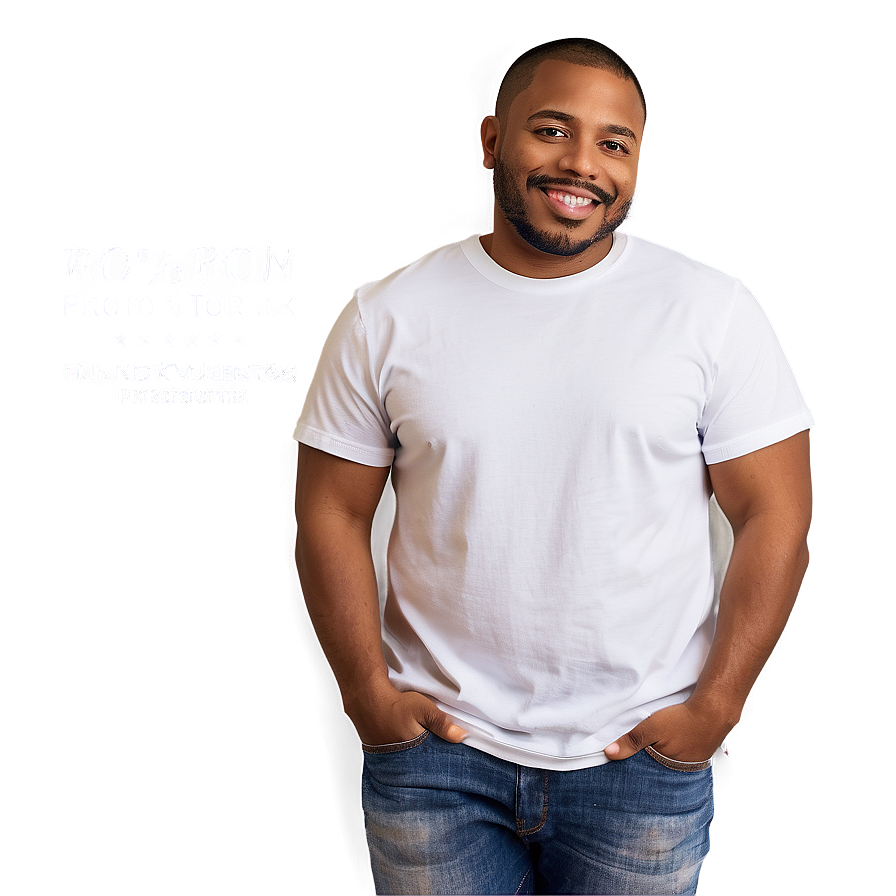 White Tee Mockup Png Lpr PNG image