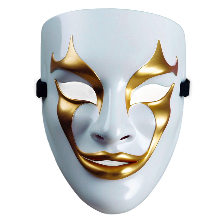 White Theater Mask Png Suj PNG image