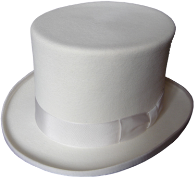 White Top Hat Isolated PNG image