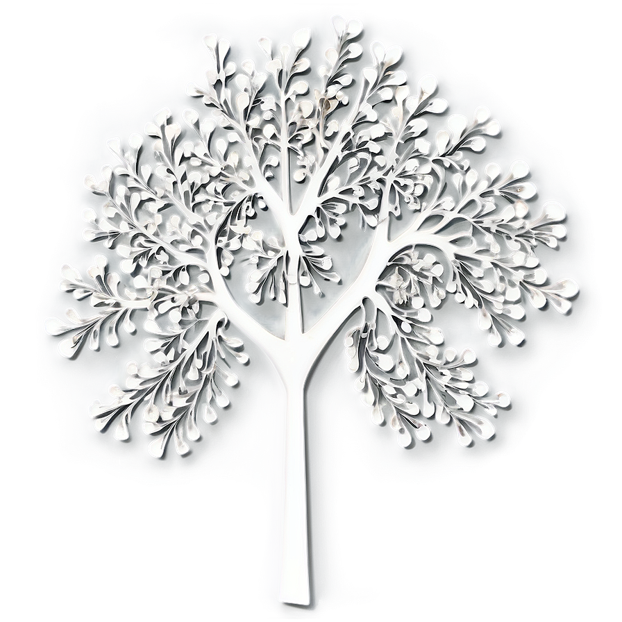 White Tree In Abstract Form Png Uge PNG image