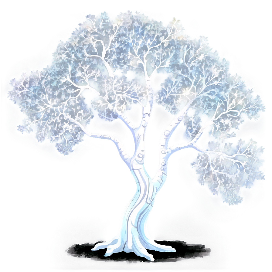 White Tree In Fantasy Forest Png 23 PNG image