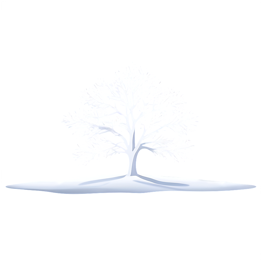 White Tree In Snow Wallpaper Png Vmi23 PNG image