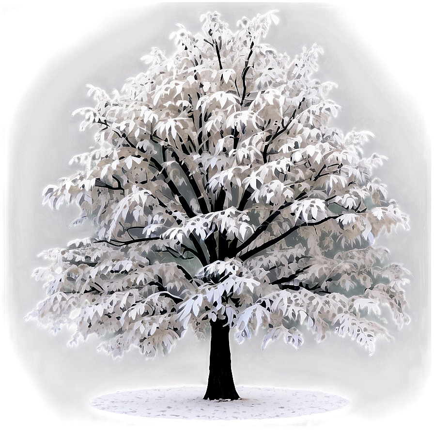 White Tree In Urban Setting Png 06252024 PNG image