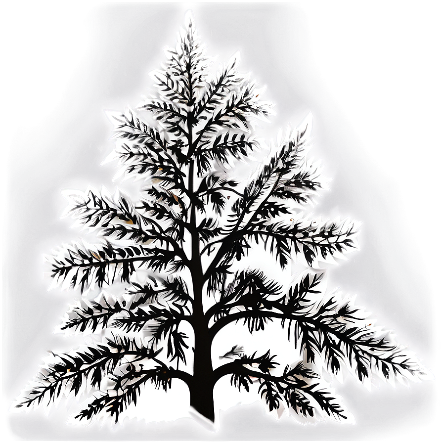 White Tree Silhouette Png Rgv25 PNG image