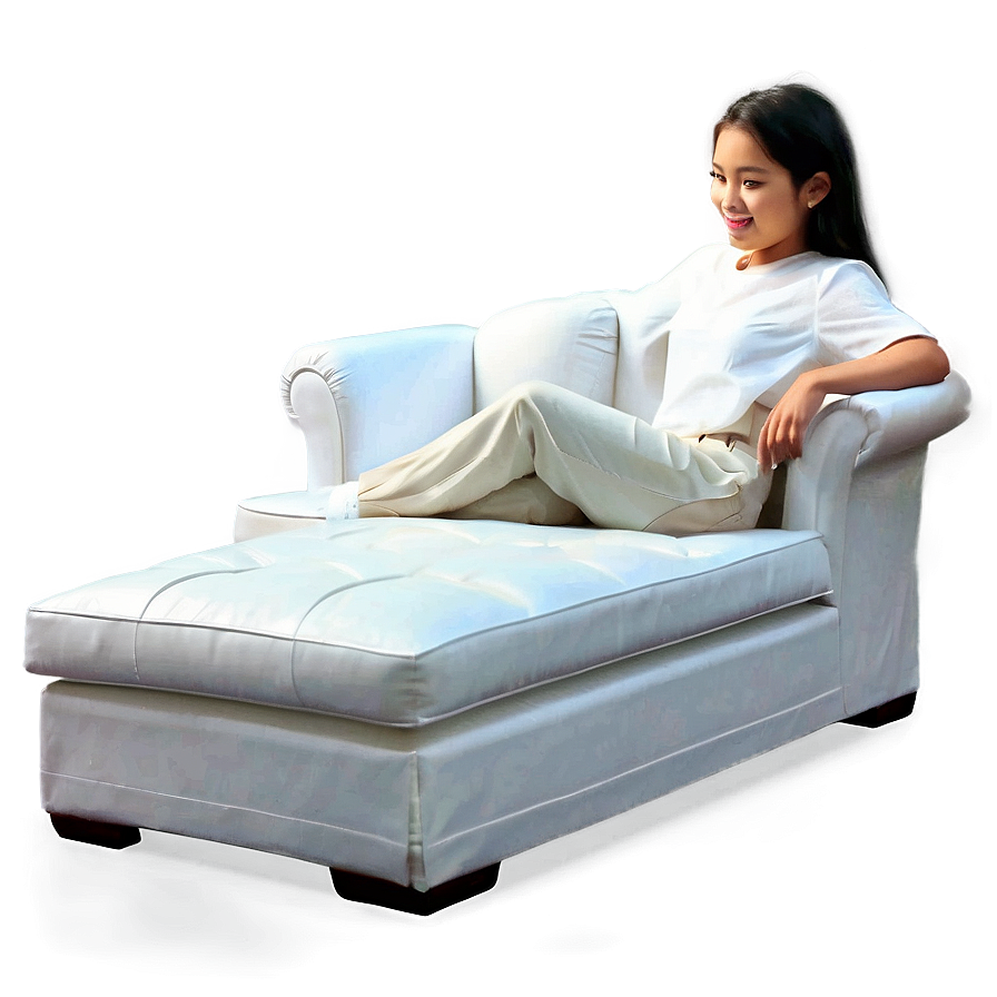 White Two-seater Couch Png Dej12 PNG image