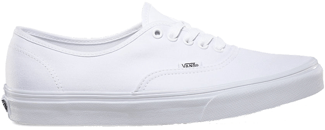 White Vans Authentic Sneaker PNG image