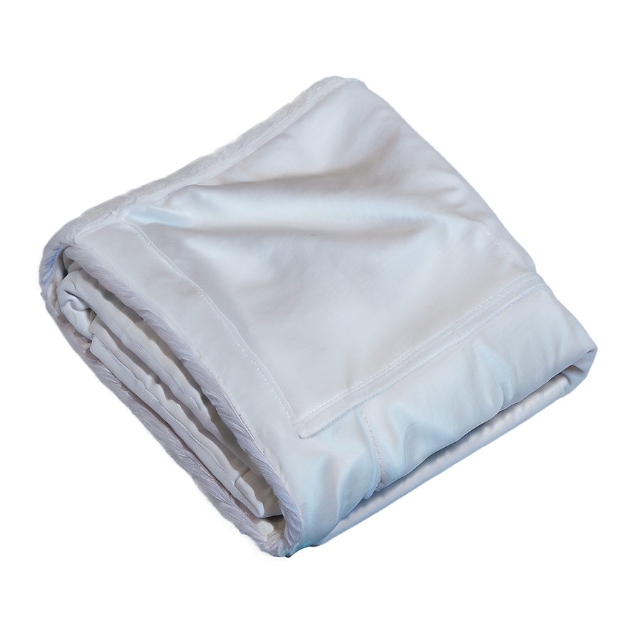 White Velvet Blanket Png 06282024 PNG image