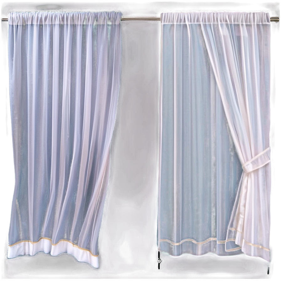 White Voile Curtains Png 55 PNG image