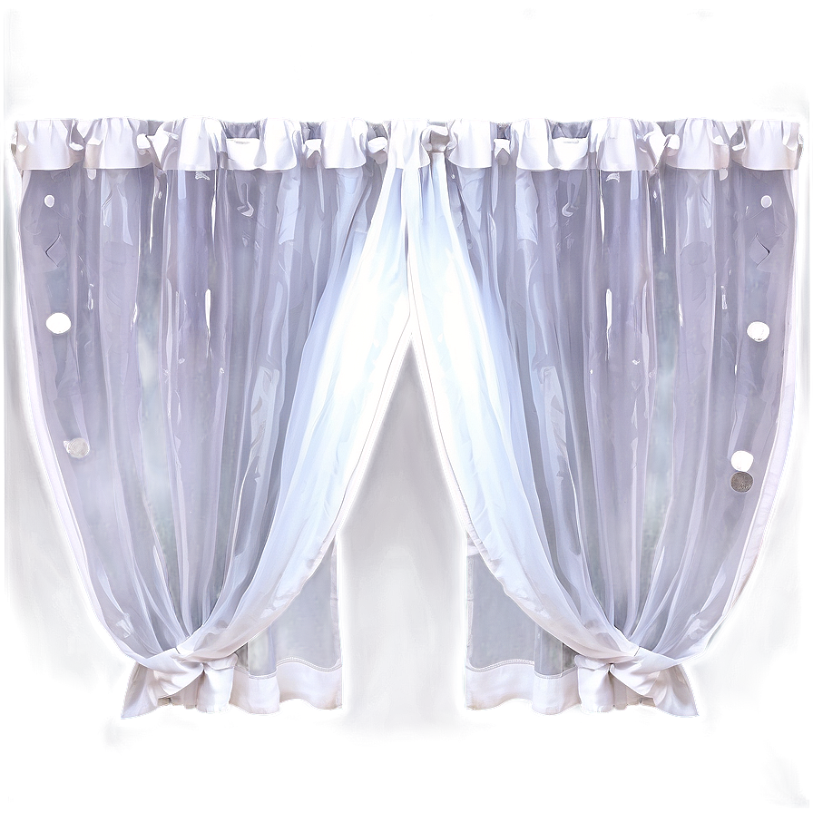 White Voile Curtains Png Ofu25 PNG image